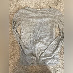 J crew gray long sleeve